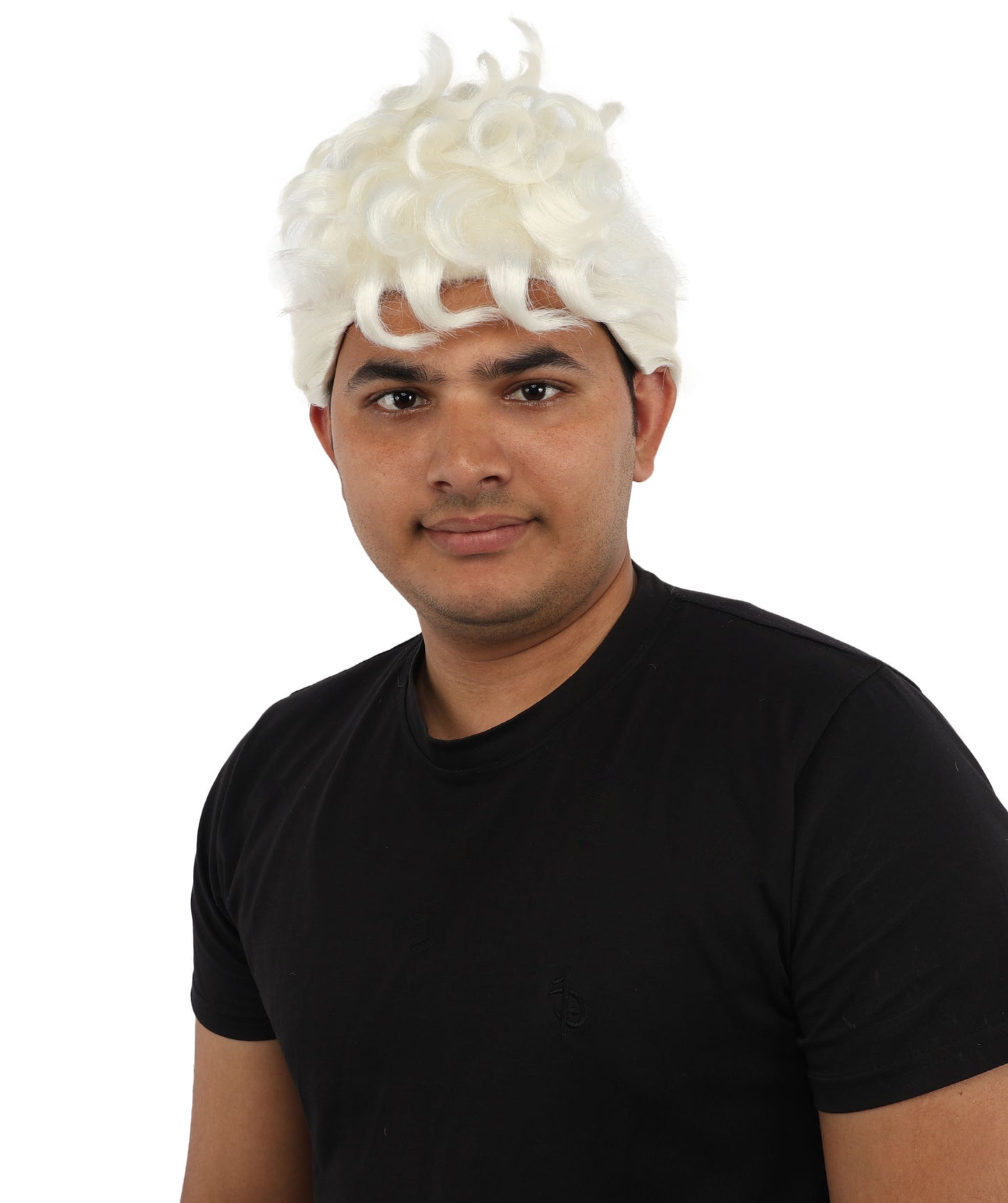 HPO Men’s Dark Brown Wig | Messy, Textured Look for Casual, Fun Styles | Ideal for Halloween, Cosplay and Themed Parties