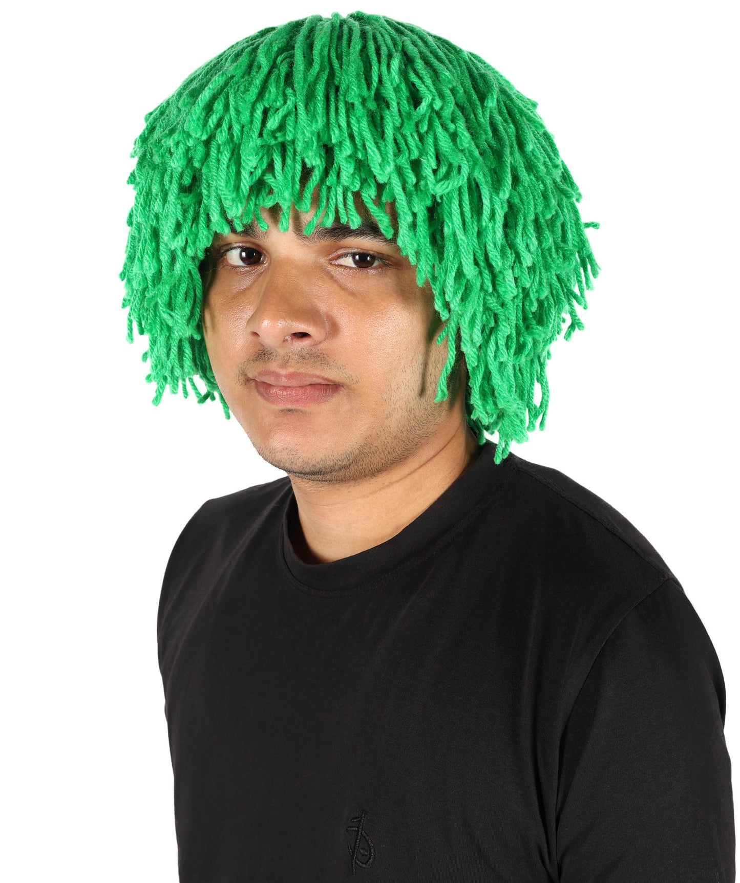 HPO Men's Medium Red Wig | Perfect for Halloween | Flame-retardant Wille Fiber