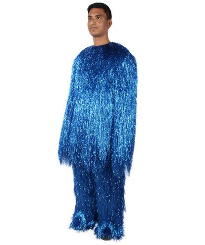 HPO Hairy Unisex Ape Mask and Bodysuit Costume Tinsel  | Multiple Colors