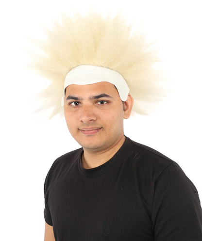 Men's Spiky Clown Theatrical Wig | Multicolor Options | Create of synthetic fiber, massive spiky volume, integrated forehead piece | Party, Halloween, theater, drag, performance, costume events