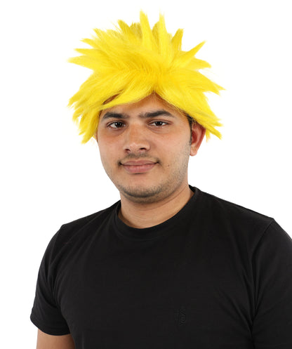 HPO Adult Men's Japanese Superhero Manga Spiky Wig |  Multi Color Options