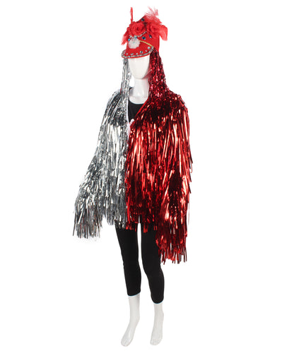 Red/Silver Tinsel Costume