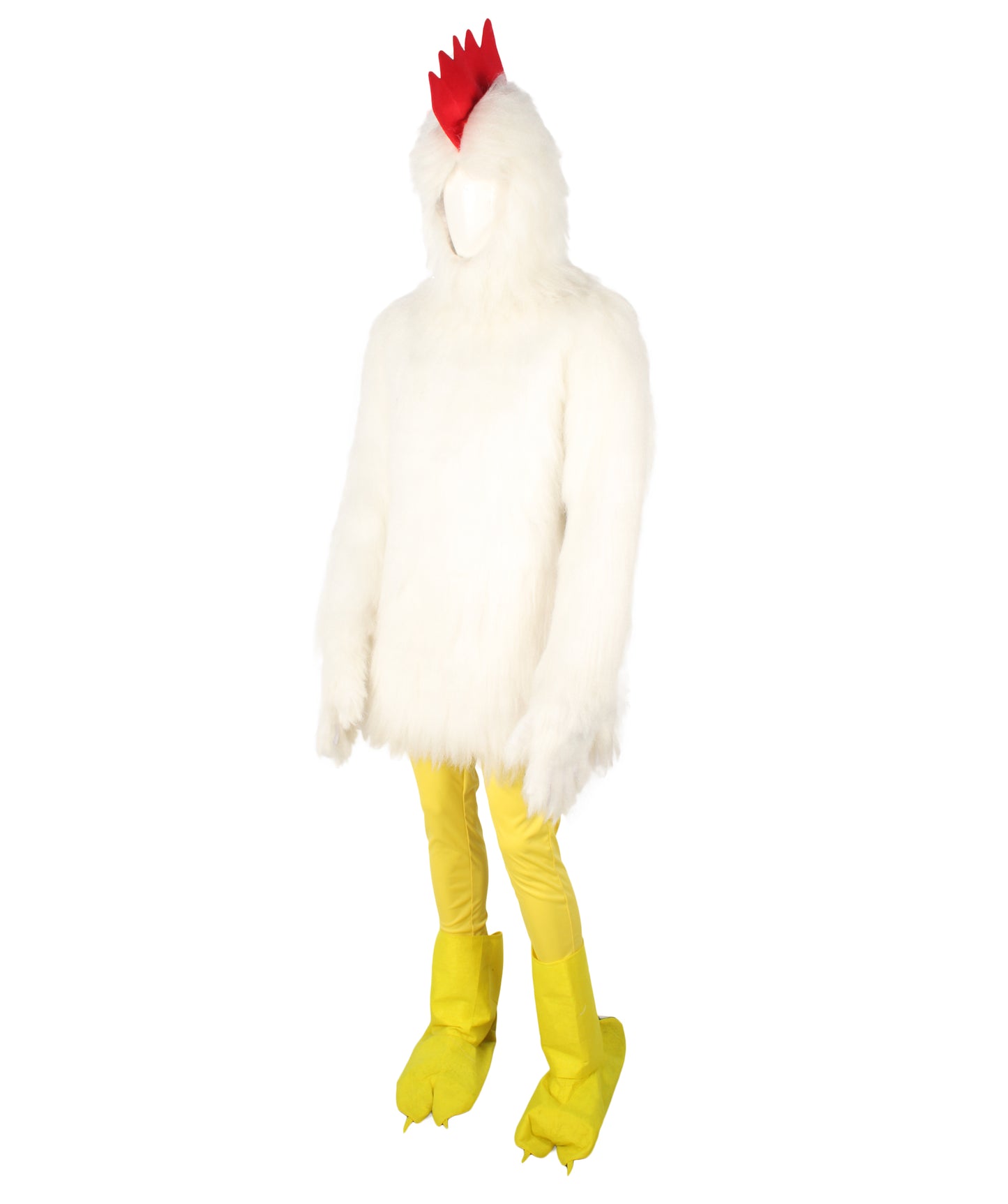 Unisex White Chicken Fancy Costume | Best for Halloween | Flame-retardant Synthetic Material