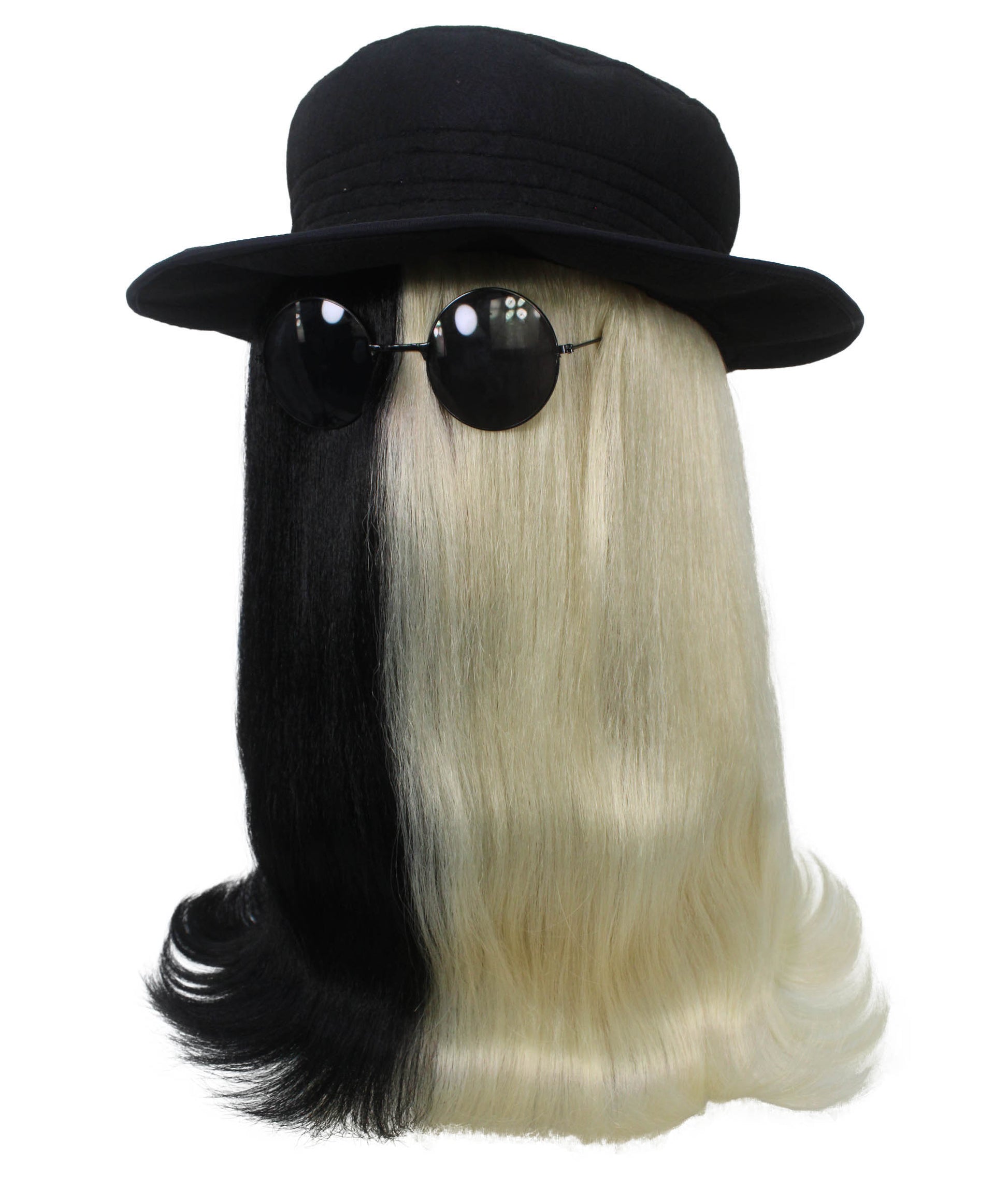 Black & Blonde Straight Creature Wig