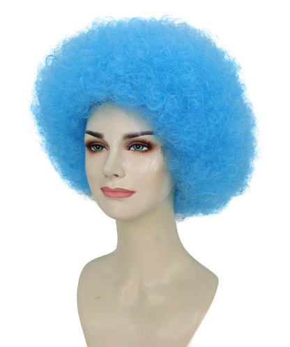 Adult Unisex Big Curly Afro Wig | Bold Costume Hair for Halloween, Cosplay, and Themed Parties | Multiple Color Options