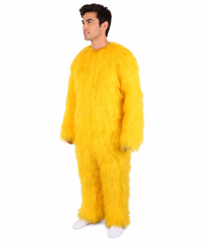 Unisex American Cartoon Character Yellow Mouse Costume | Perfect for Halloween | Flame-retardant Synthetic Fabric