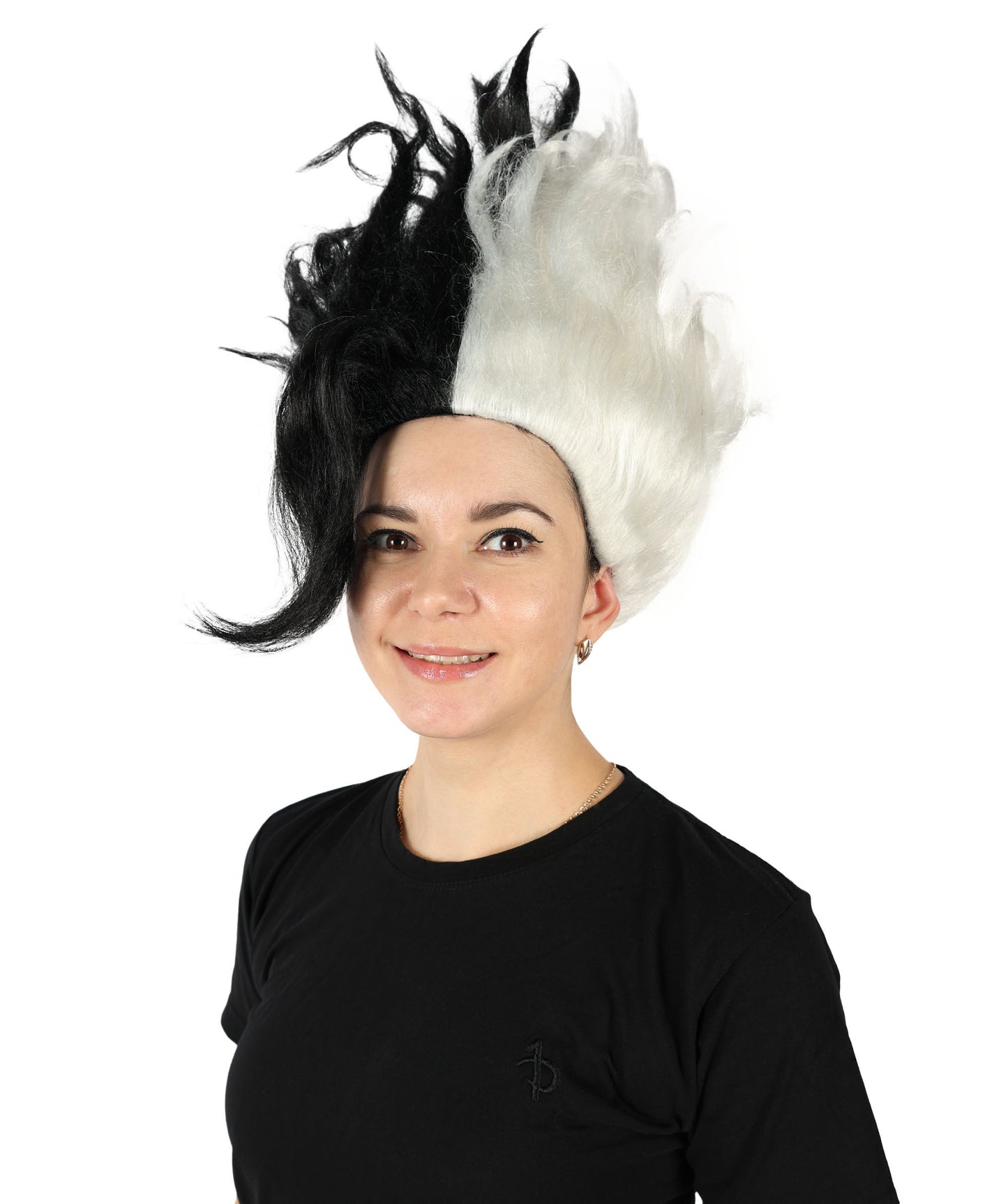 HPO Women's Tv Musical Movie Princess Troll Multiple Wavy Wig, Flame-retardant Synthetic Fiber