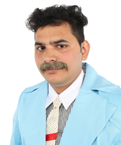 Men's 70's Horseshoe Synthetic Facial Hair Mustache | HPO