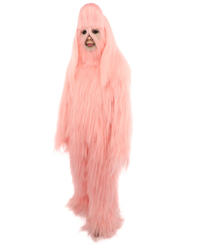 HPO Teen Extreme Hairy Person Costume Bundle & Mask Set - Full-Body Hair Suit Extra-Long Costume Wig for Halloween, Cosplay & Parties - Multiple Color Options