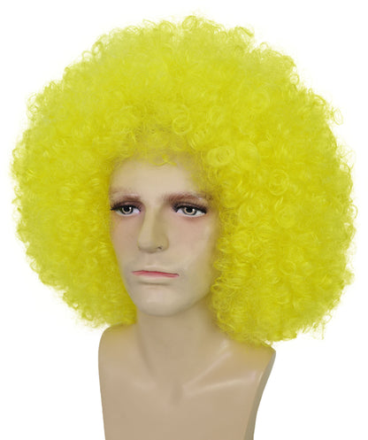 Men’s Big Curly Afro Wig | Bold Hair for Halloween, Themed Parties | Multiple Color Options