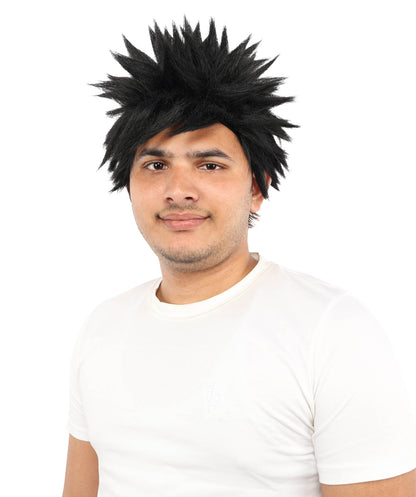 HPO Adult Men's Japanese Superhero Manga Spiky Wig |  Multi Color Options