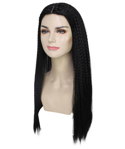 Black Long Afro Braided Wig