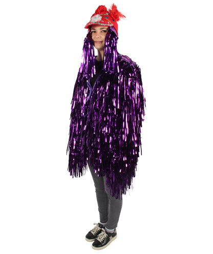 Adult Unisex DJ Tinsel Costume| Multiple Color Options