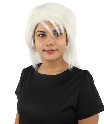 HPO Adult Women's Long Tribal Braided Wig | Multiple Color Options | Dark Shaggy Bob with Beaded Strands, Synthetic Fiber & Breathable Cap | Halloween, Sci-Fi Roleplay, Fantasy Costume
