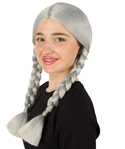 HPO Women's  Braided Gothic Wig | Multiple Color Collections TV Movie Wigs | Premium Breathable Capless Cap