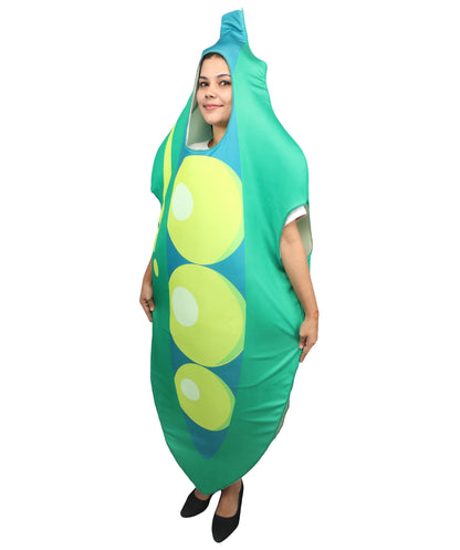 HPO Unisex Green Couples Fruit & Vegetable Costume Set | Matching Theme Outfits | Dress Up Use for Parties, Events, Group Appearances