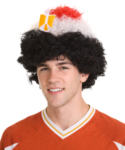 Egypt Flag Sport Afro Wig | Red White Black Wig