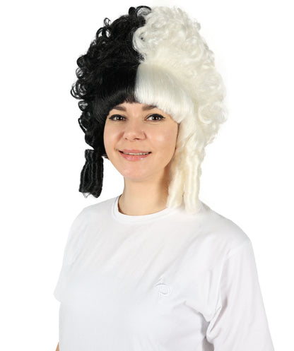Womens French Colonial Marie Antoinette Wig | Neon Pink Historical Cosplay Wigs | Premium Breathable Capless Cap
