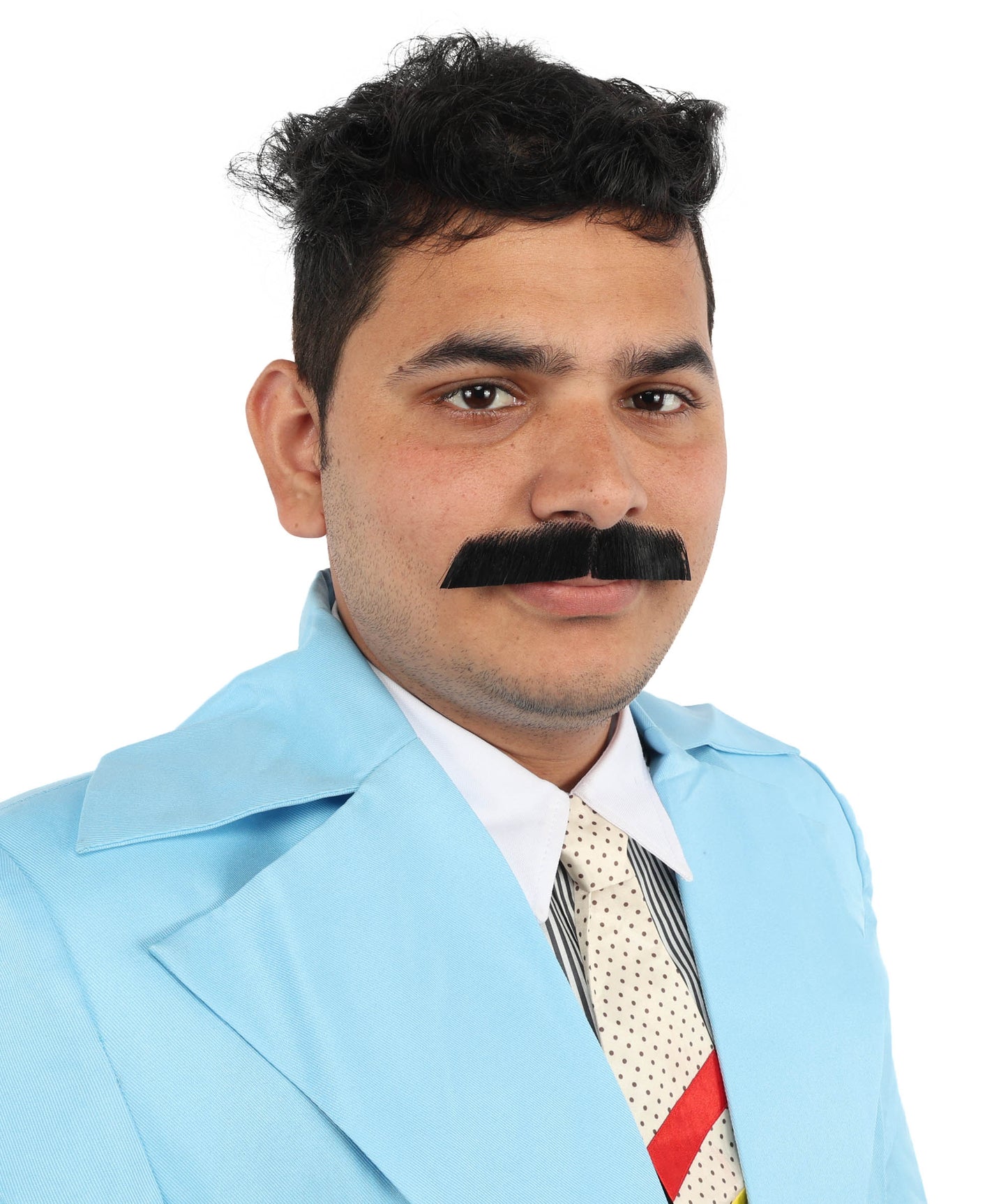 HPO  Men's Fake Lampshade Mustache (Natural Black)