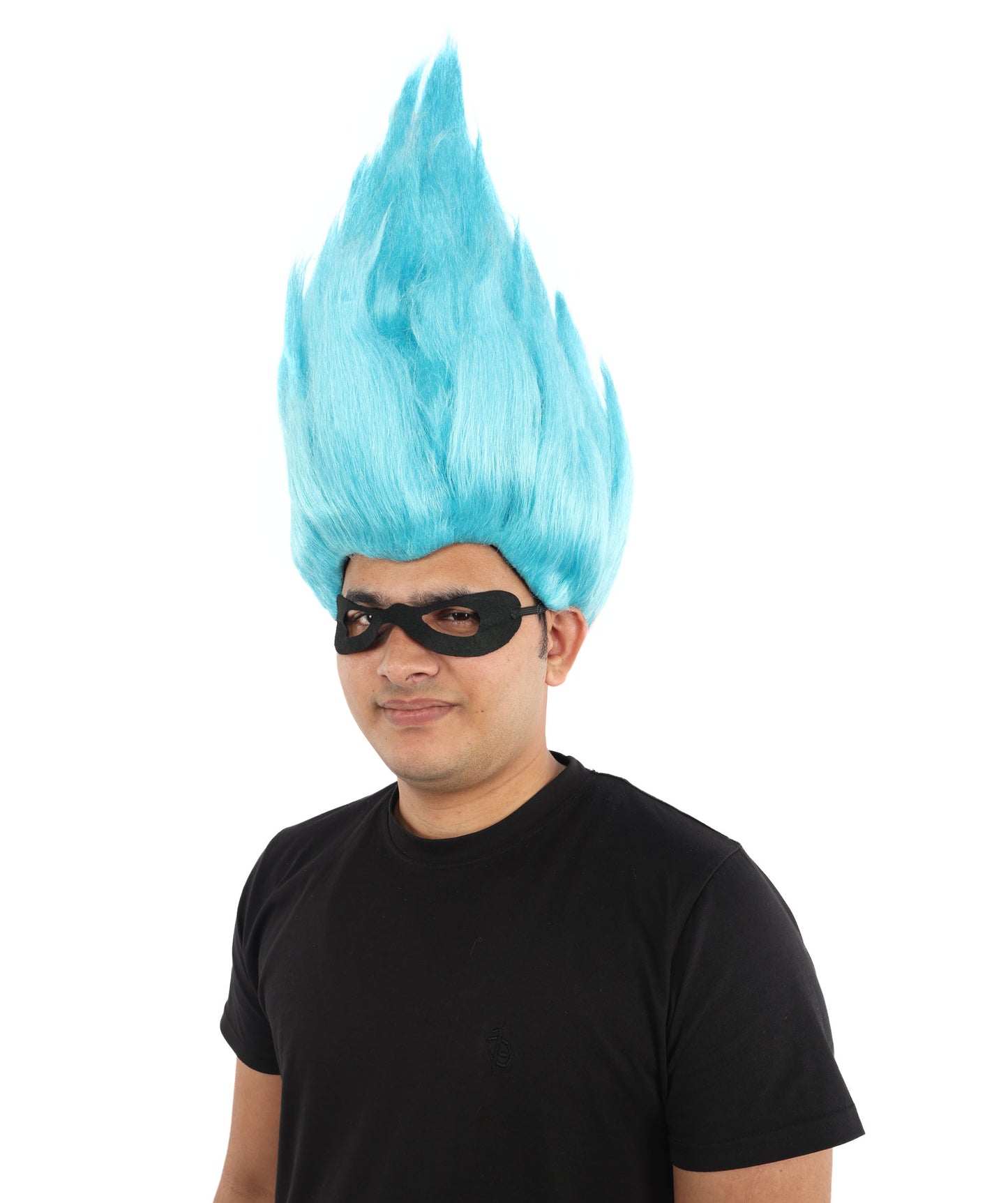 HPO Animated Movie Supervillain Wig , Troll Wig , Premium Breathable Capless Cap