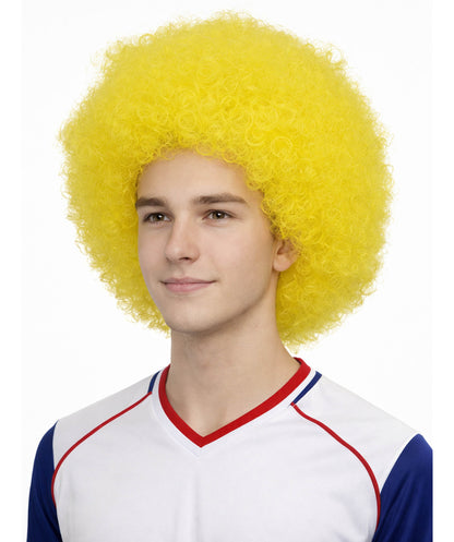 Adult Unisex Big Curly Afro Wig | Bold Costume Hair for Halloween, Cosplay, and Themed Parties | Multiple Color Options