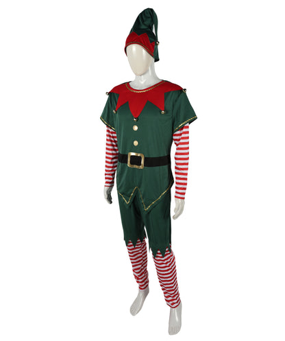 HPO Adult & Teen Men’s Christmas Elf Inflatable Costume | Festive Holiday Cosplay & Party Outfit