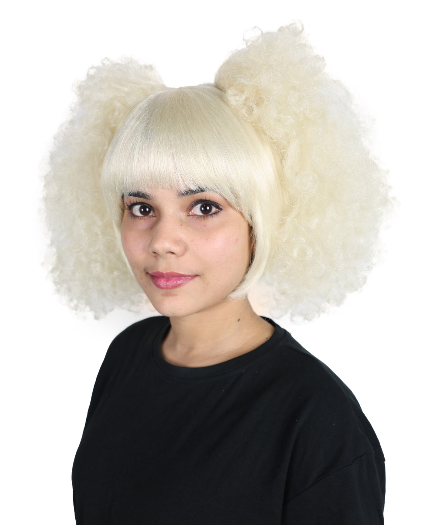 HPO Women’s Pop Diva Inspired Wig | Blonde Voluminous Pigtails |  Hairpiece for Cosplay, Halloween, Parties & Stage