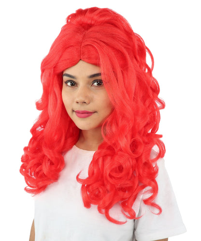 HPO Adult Long 20-Inch Curly Wig | Multiple Color Options | Ideal Cosplay, and Themed Parties | Soft, Natural-Looking, and Easy to Wear