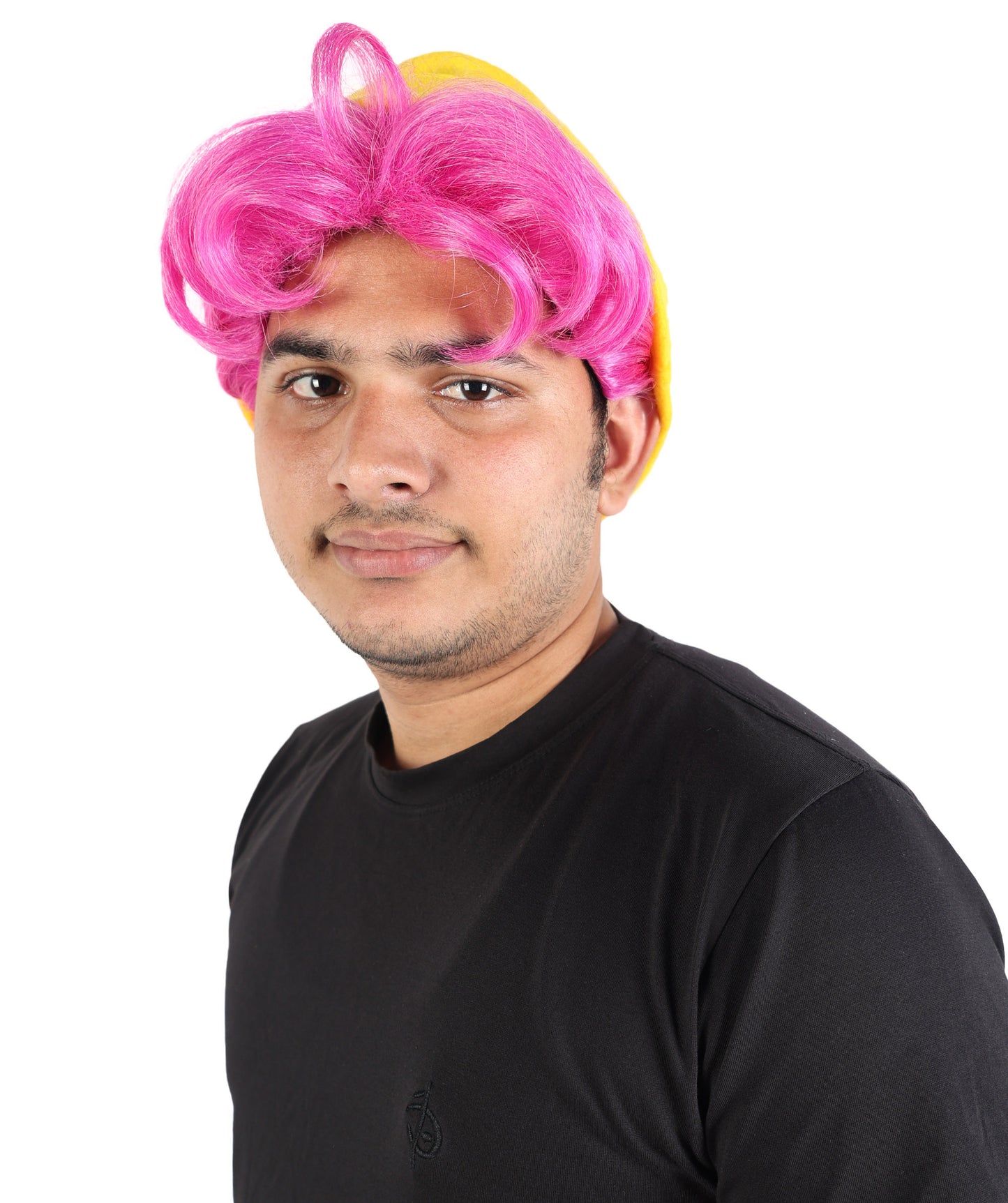 Fantasy Pop Idol Girl Wig with Hat | Long Straight Costume Hairpiece | Adjustable Breathable Cap for Halloween, Cosplay, Parties & Stage Events