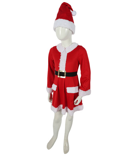 HPO Adult Women’s Inflatable Santa Dress Costume with Hat | Fun Holiday Party Outfit