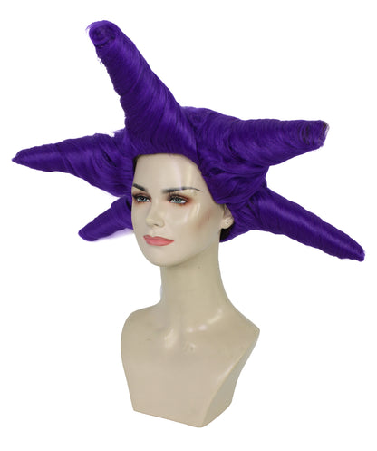 HPO Women's Dramatic Star Shaped Drag Wig I Multiple Color Options I Flame-retardant Synthetic Fiber