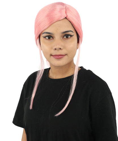 HPO Women’s Margo Gru-Inspired Long-Length Brown Wig | 17 Inch Hairpiece Halloween, Cosplay, and Themed Parties | Natural-Looking Synthetic hair with Capless Cap