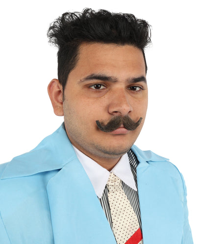 Men's Small Imperial Synthetic Hair Mustache | Multiple Color Options | HPO