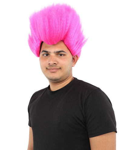 Hades God of Death |Multiple Color Fake Flame Spikes | Premium Halloween Wig