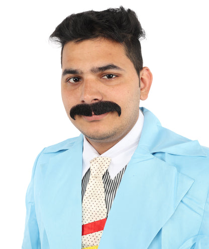 HPO  Men's Fake Human Hair Musician Mustache | Multiple Colors