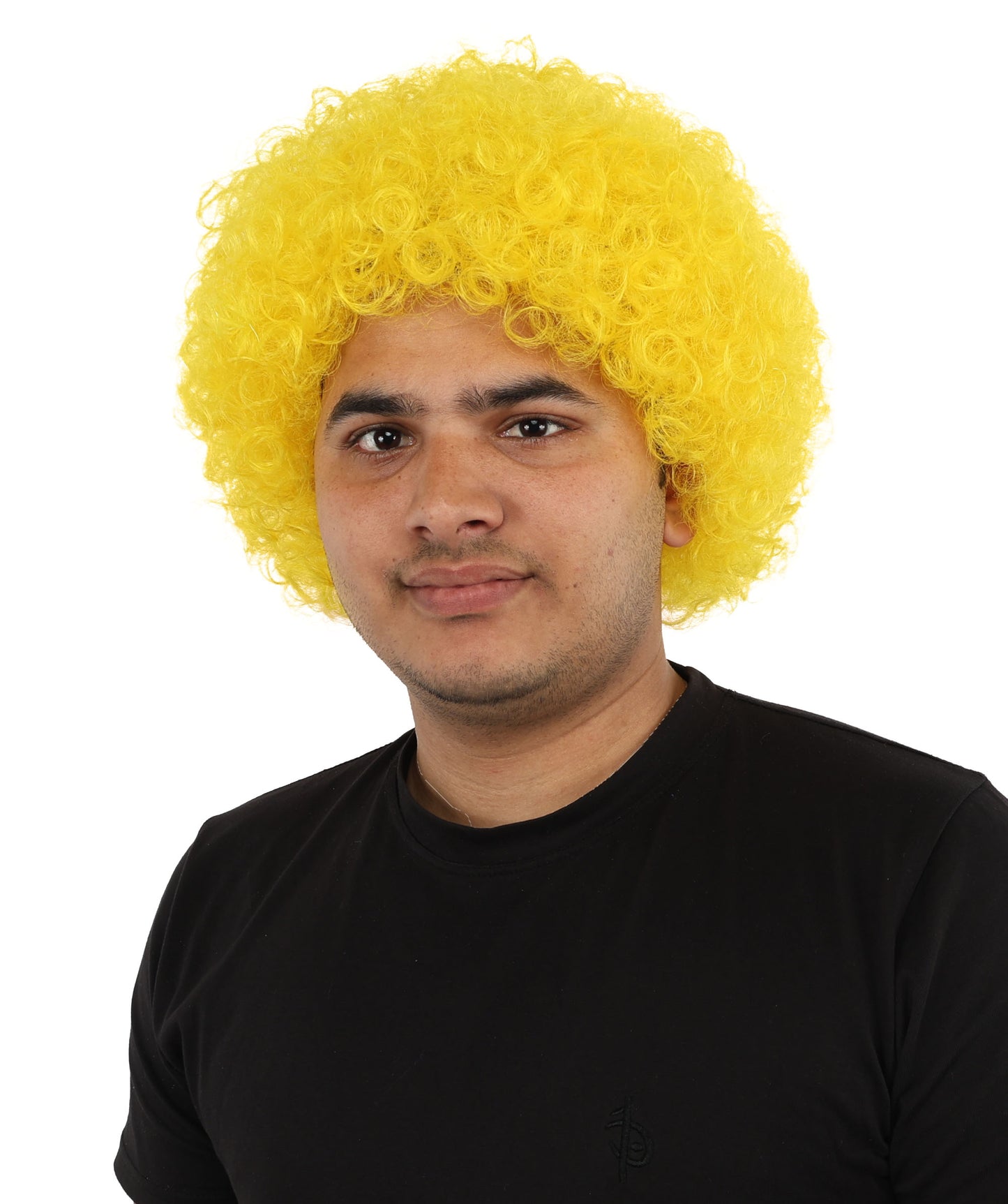 HPO Men's Afro Style Clown Wig with Standard Cap  | Flame-Retardant Synthetic Fiber | Ideal for Parties, Cosplay, and Themed Events
