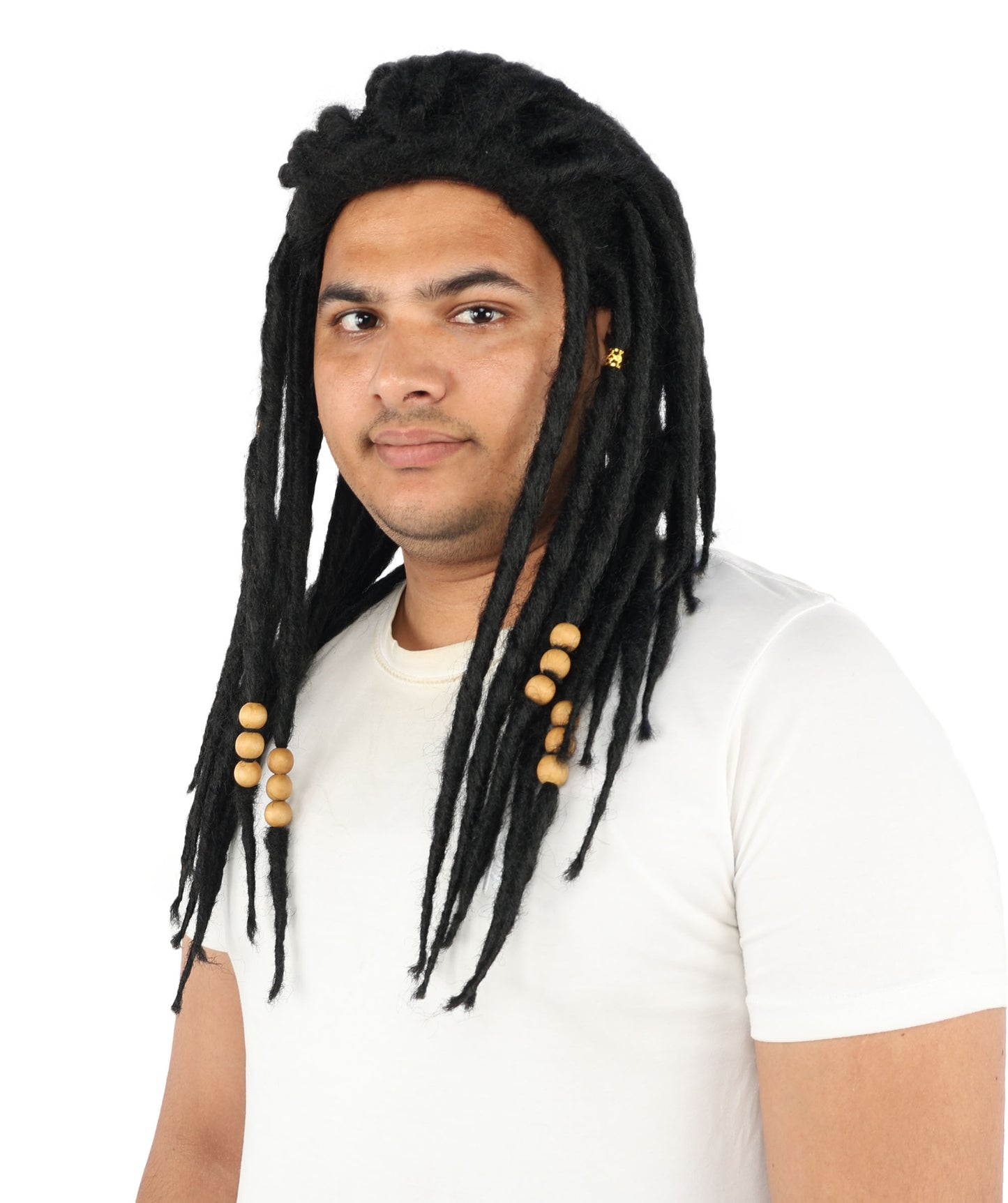 HPO Men’s Blonde Dreadlock Wig | Ideal for Cosplay, Halloween and Themed Parties | 22 Inch Realistic Texture, Adjustable Cap, and Comfortable Fit