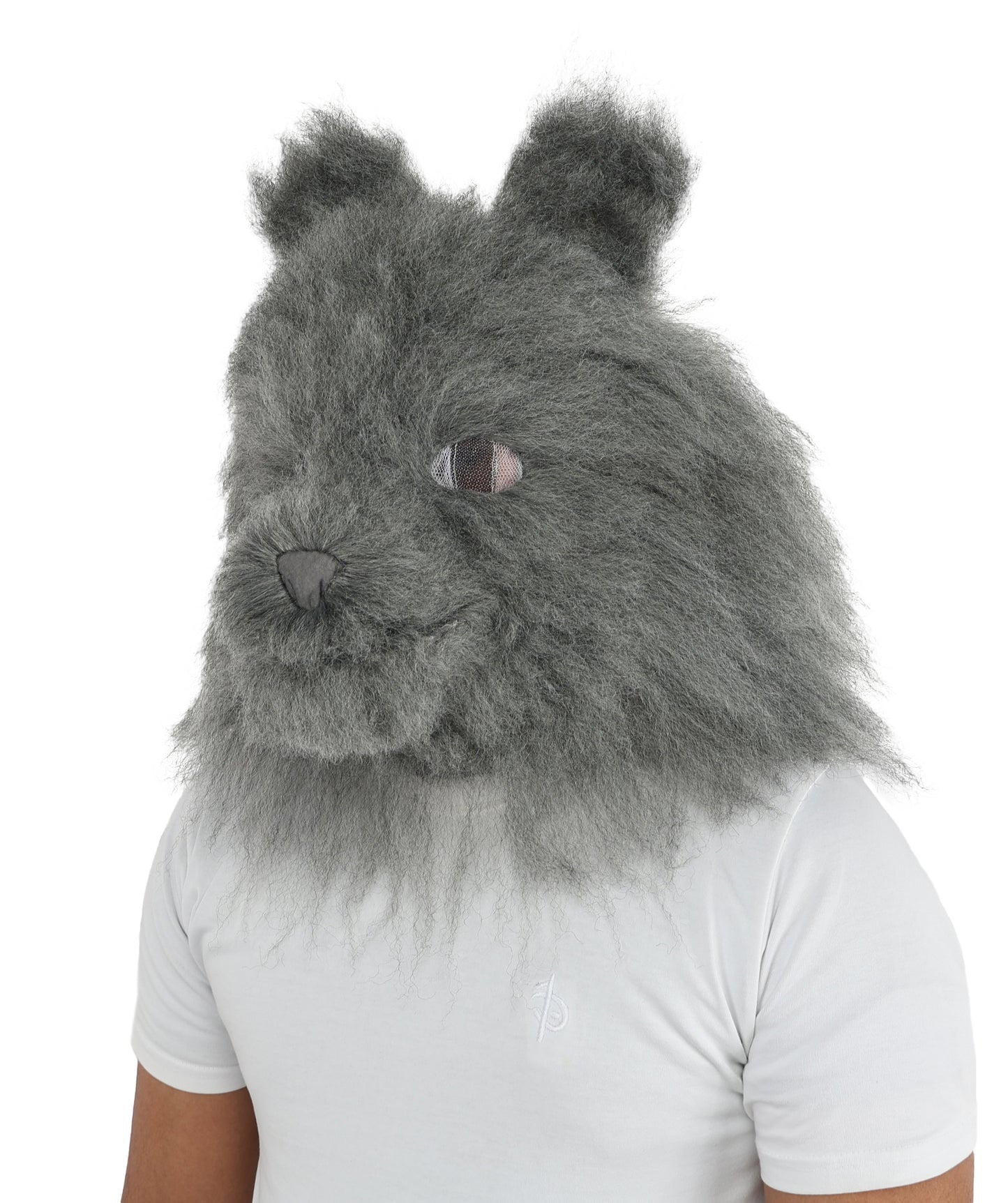 HPO Unisex Dark Grey Wolf Mascot Costume Bundle & Mask Set | Realistic Animal Full Coverage Outfit | Crafted for Parties and Cosplay events