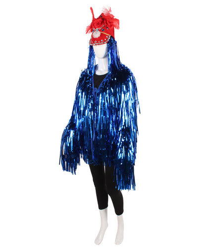 Blue DJ Tinsel Costume