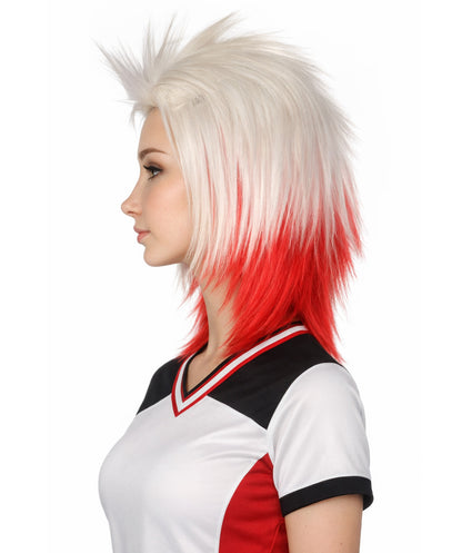 Poland Flag Sports, 80's Mullet Wig | Premium Breathable Capless Cap
