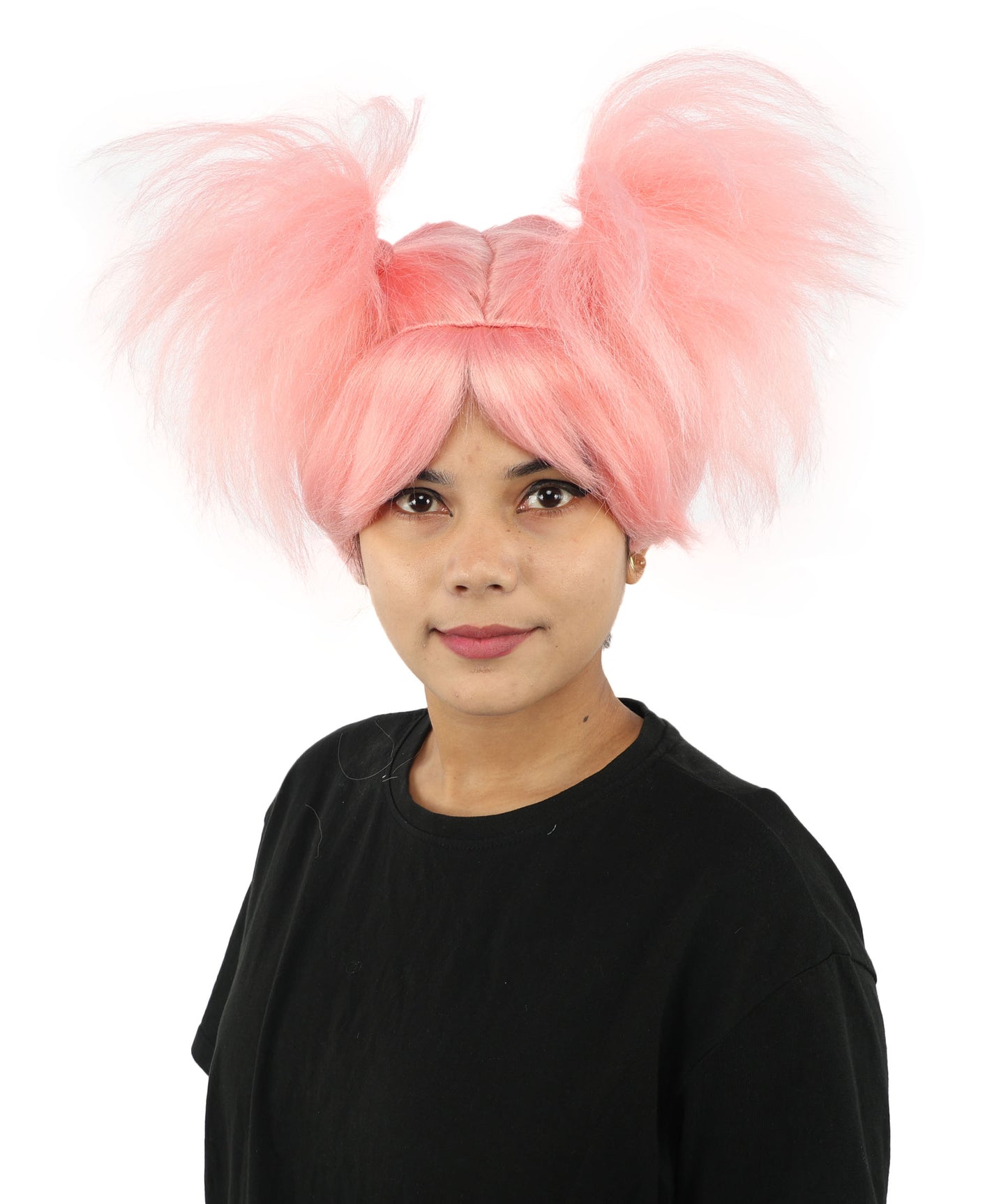 HPO Women’s 15-Inch Orange Spiky Troll Wig | Fun Animated Character | Bright and Bold Look for Halloween, Cosplay, and Themed Party