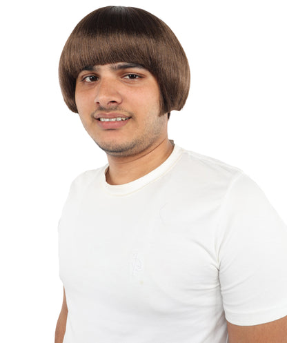 Adult Men’s Earfquake-Inspired Retro Blue Suit Costume & Multiple Bob Wig Bundle | Included sunglass | Bold Retro Look for Cosplay & Costume Events