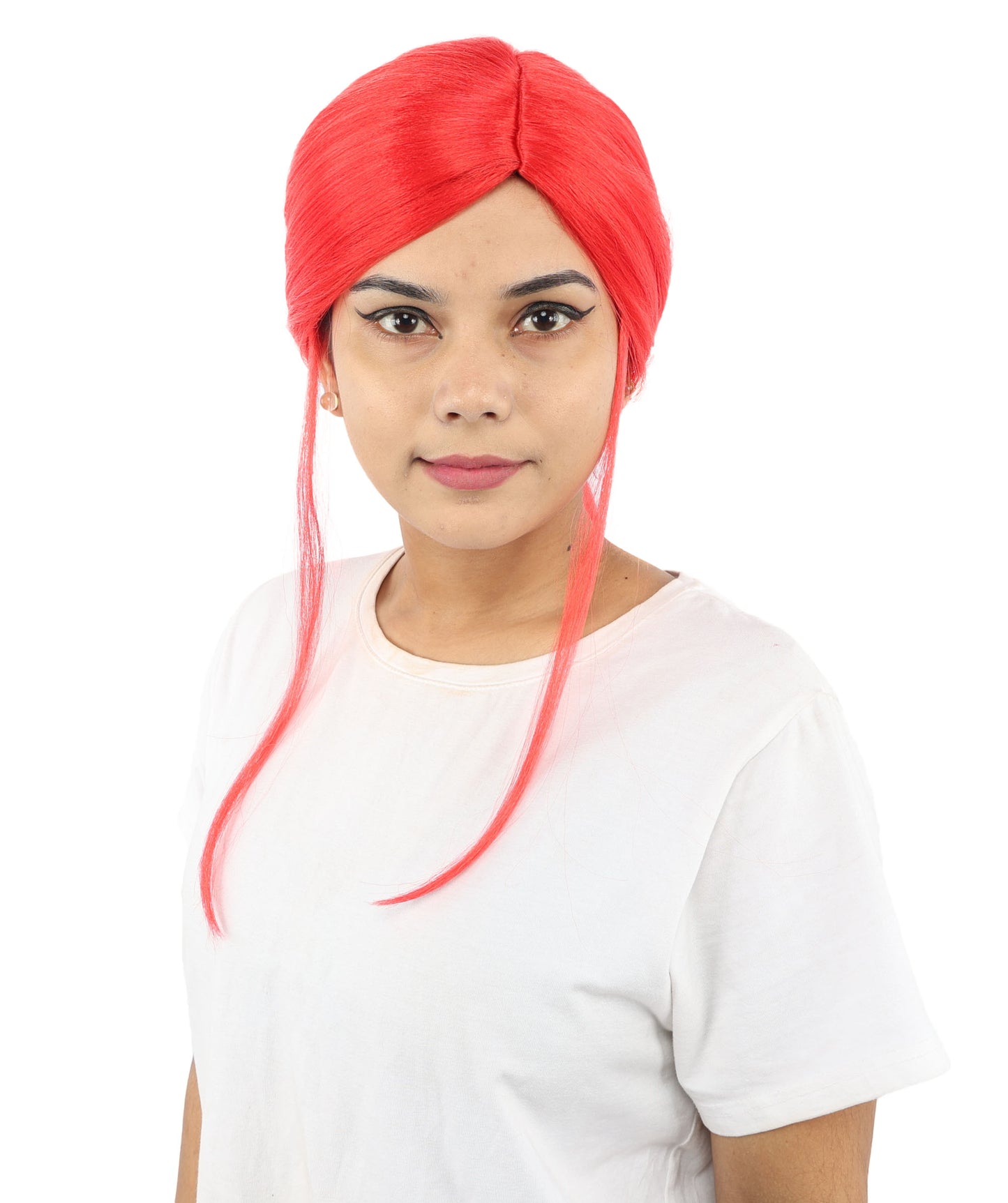 HPO Women’s Margo Gru-Inspired Long-Length Brown Wig | 17 Inch Hairpiece Halloween, Cosplay, and Themed Parties | Natural-Looking Synthetic hair with Capless Cap