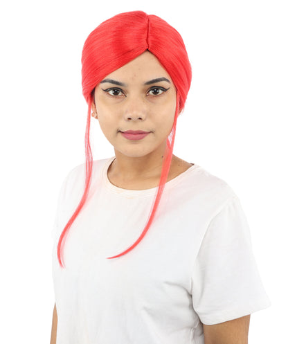 HPO Women’s Margo Gru-Inspired Long-Length Brown Wig | 17 Inch Hairpiece Halloween, Cosplay, and Themed Parties | Natural-Looking Synthetic hair with Capless Cap