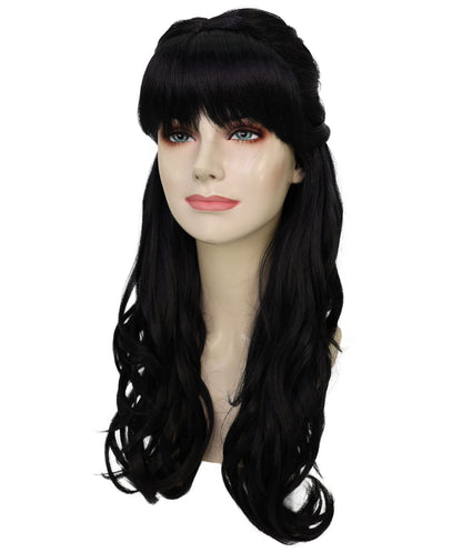HPO Women's Curly Long Length Trendy Keepsake Multiple Color Options Wig