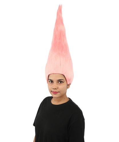 HPO Adult & Teen Women's Tall Cone Wig | Multicolor Options, create of synthetic fiber, extremely tall smooth pointed texture, breathable base | Party, Halloween, theater, drag, performance, costume events