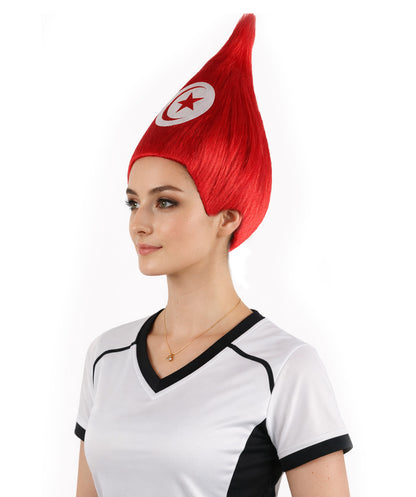 Tunisia Flag Sport Troll Wig | Premium Breathable Capless Cap