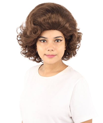 HPO Adult Women's Dame Edna Everage Wigs | Multiple Color Options | Drag Queen-Inspired Colorful Synthetic Hair for Parties, Stage Events | Breathable Capless Design
