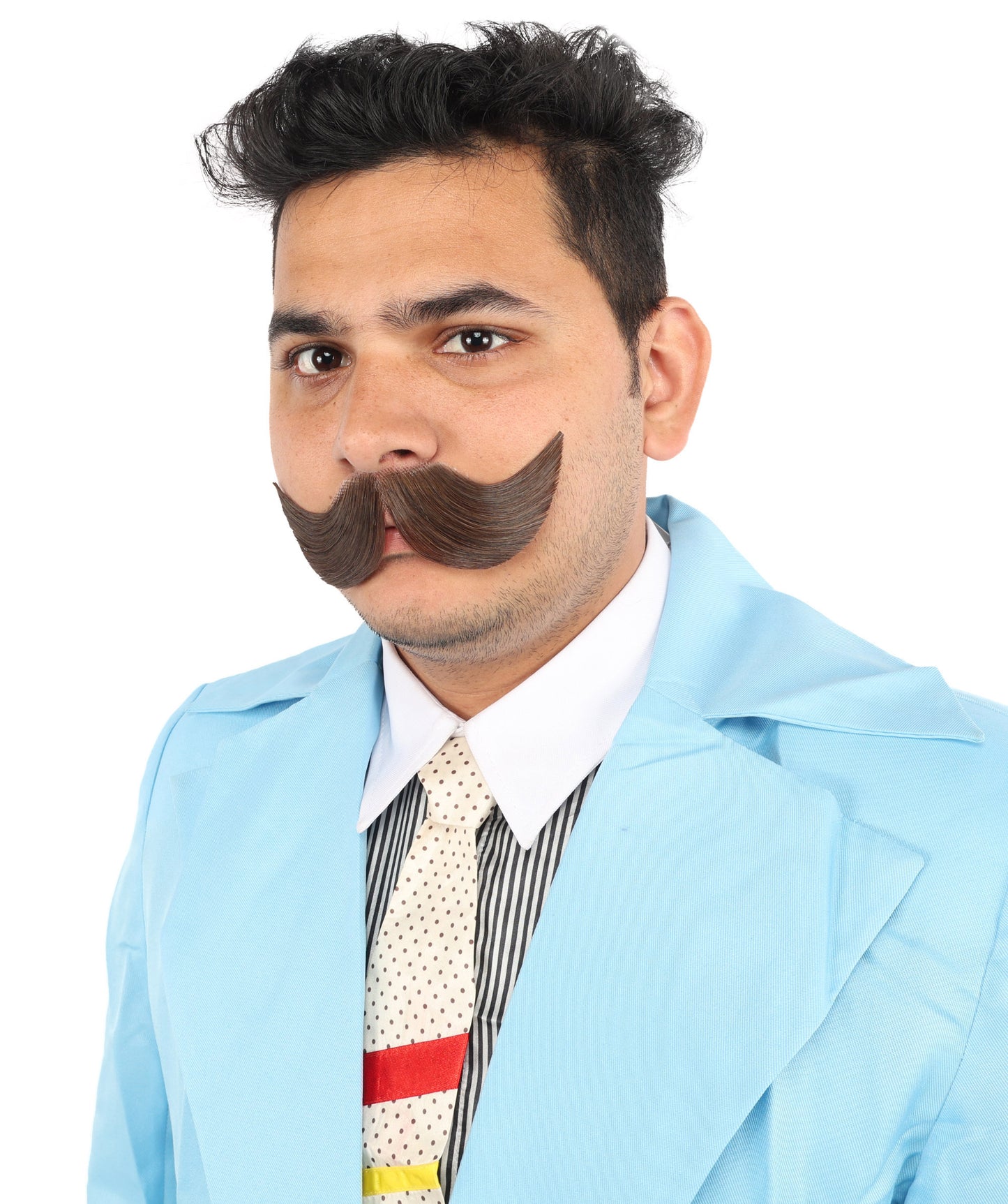 Men's Hungarian Mustache | Human Facial Hair | Multiple Colors