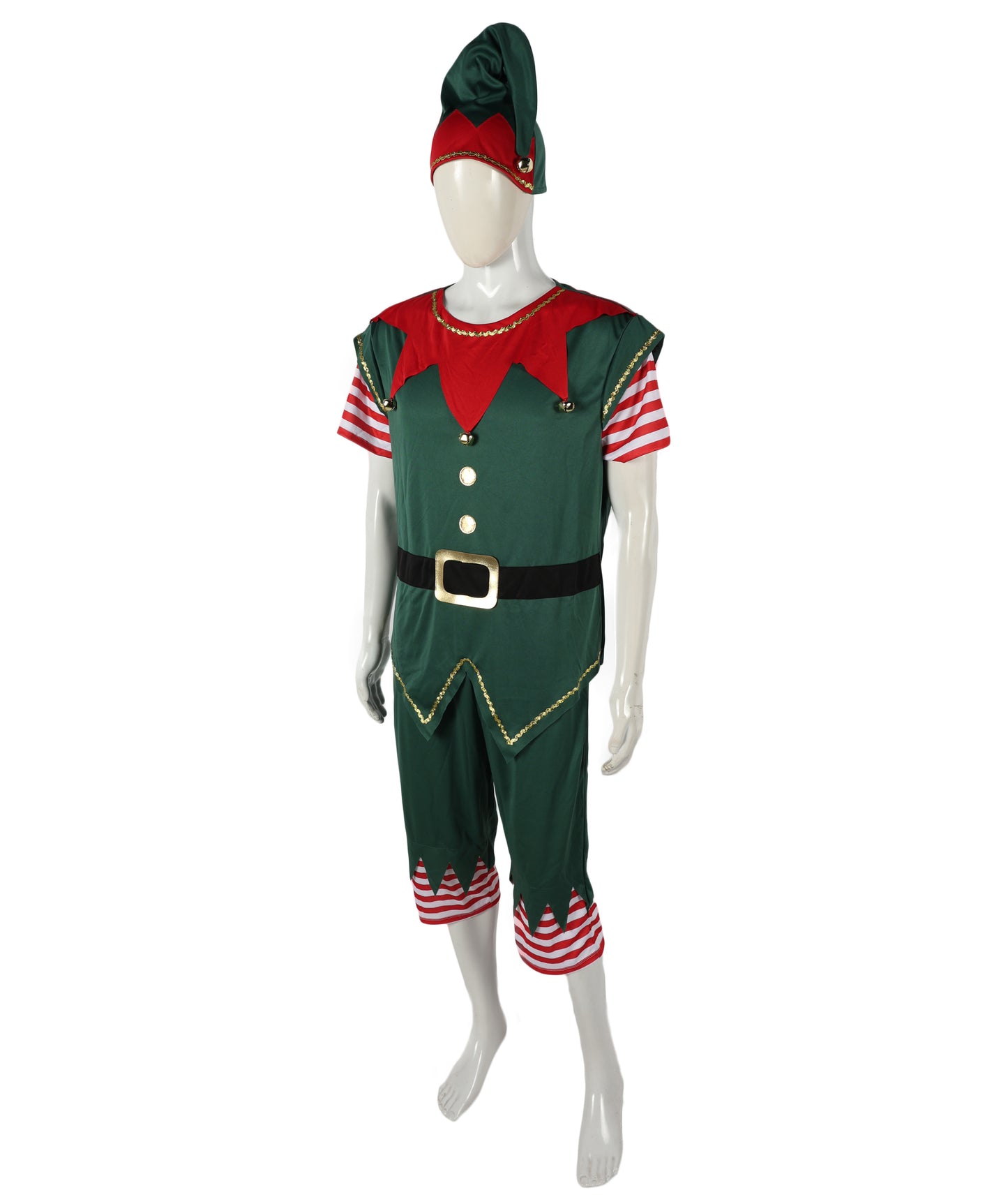 HPO Adult Men’s Christmas Elf Inflatable Costume | Festive Holiday Cosplay & Party Outfit